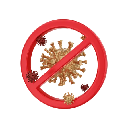 Stop Coronavirus  3D Illustration