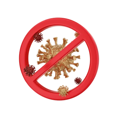Stop Coronavirus 3D Illustration