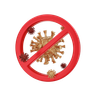 3d banned sign illustration