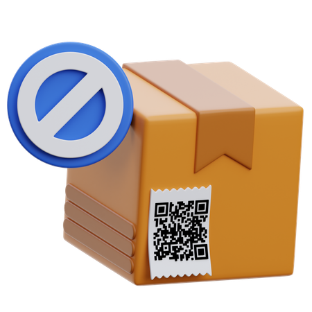 Stop Delivery  3D Icon