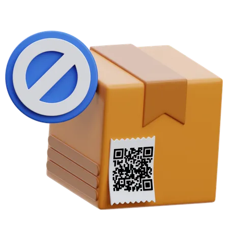 Stop Delivery  3D Icon