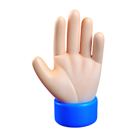 Stop Gesture  3D Icon