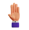 stop hand gesture