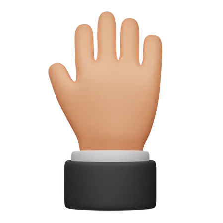 Stop Hand Gesture  3D Icon