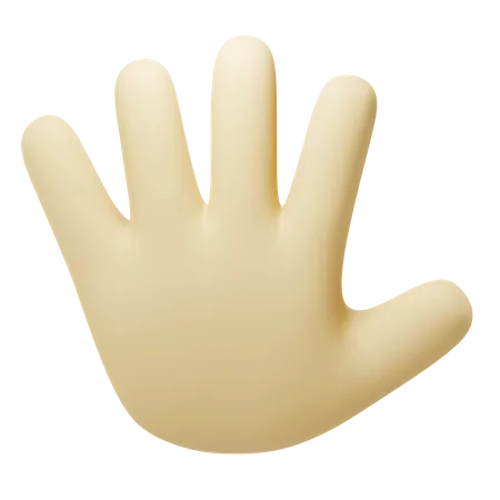 Stop Hand Gesture  3D Icon