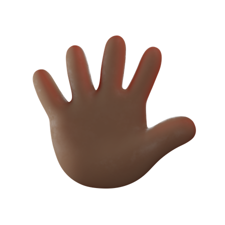 Stop Hand Gesture  3D Icon