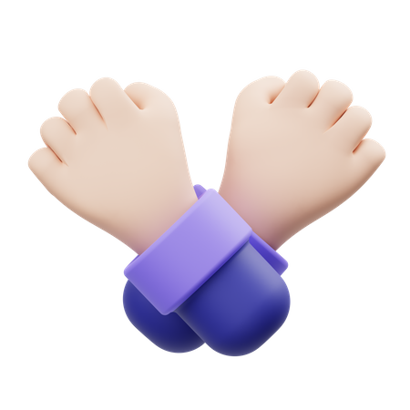 Stop Hand Gesture  3D Icon