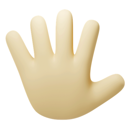 Stop Hand Gesture  3D Icon