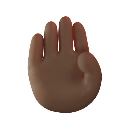 Stop Hand Gesture  3D Illustration