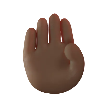 Stop Hand Gesture  3D Illustration