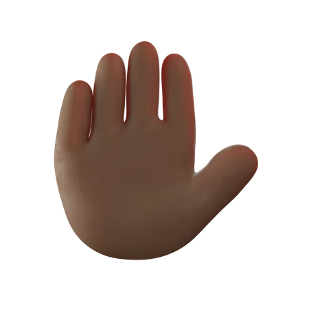 Stop Hand Gesture  3D Illustration