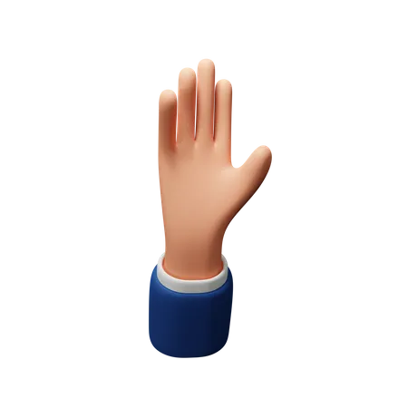 Stop Hand Gesture Download This Item Now 3D Icon