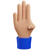 Stop hand gesture