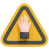 stop hand sign