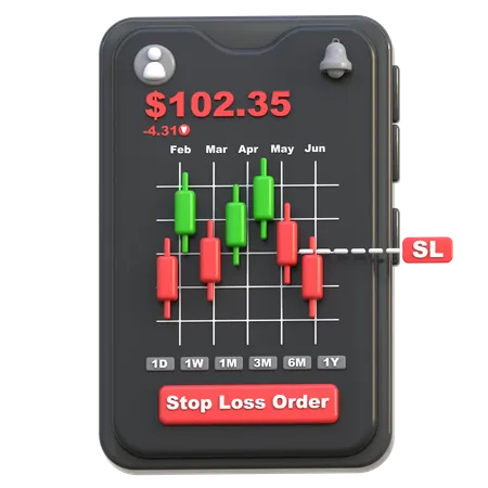Stop Loss Order  3D Icon