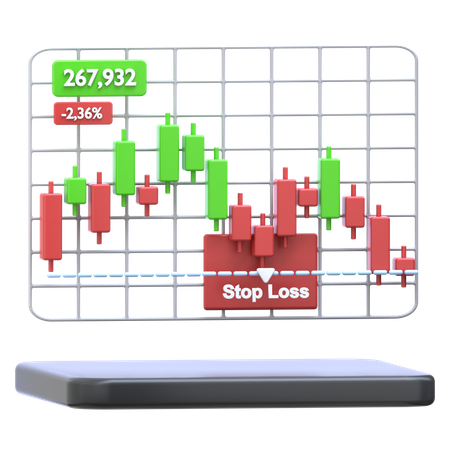 Stop Loss Order  3D Icon
