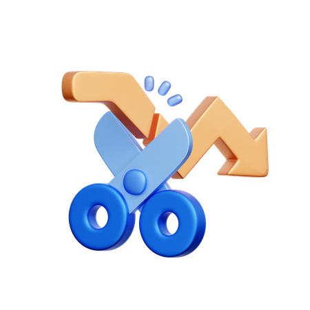 Stop Loss Strategy  3D Icon