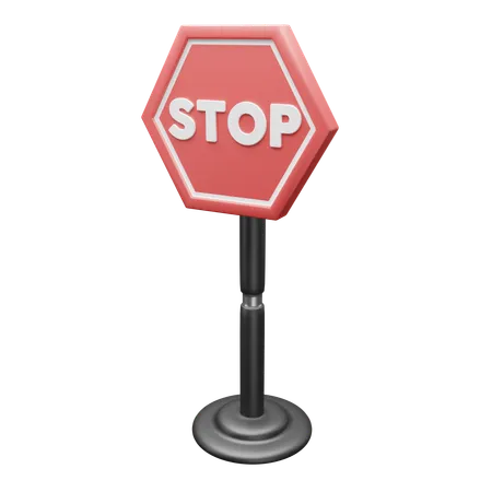 Stop Sign  3D Icon