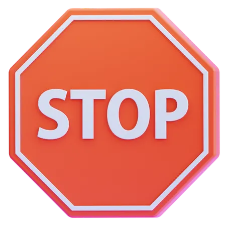 Stop sign  3D Icon