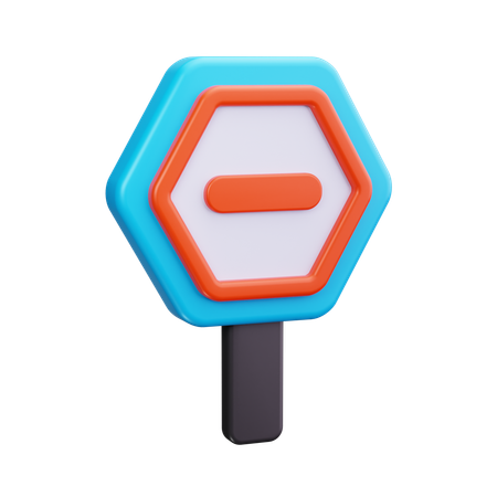 Stop Sign  3D Icon