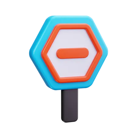 Stop Sign  3D Icon