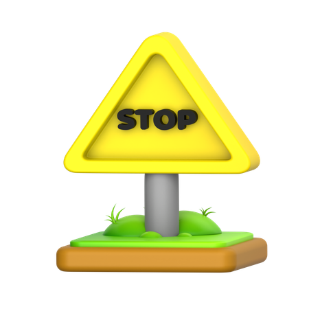 Stop Sign  3D Icon