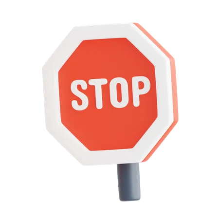 Stop Sign  3D Icon