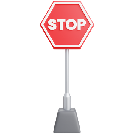 Stop Sign  3D Icon