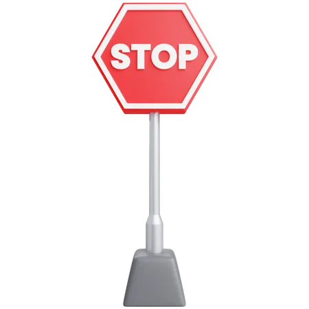 Stop Sign  3D Icon