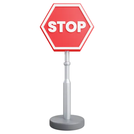 Stop Sign  3D Icon