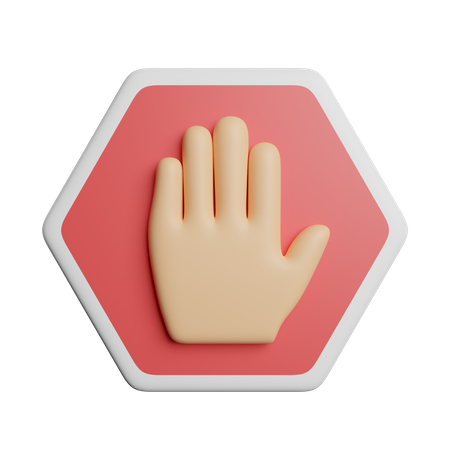 Stop Sign  3D Icon