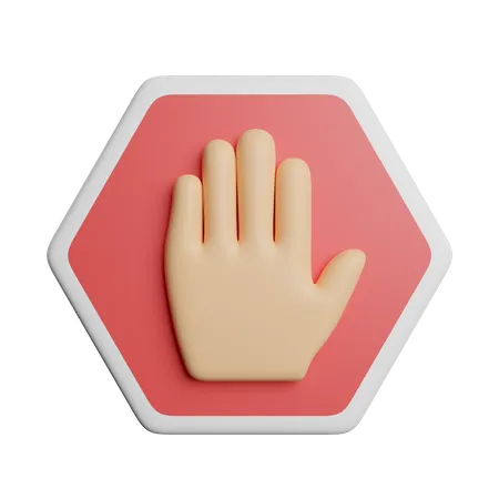 Stop Sign  3D Icon