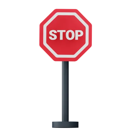 Stop Sign  3D Icon