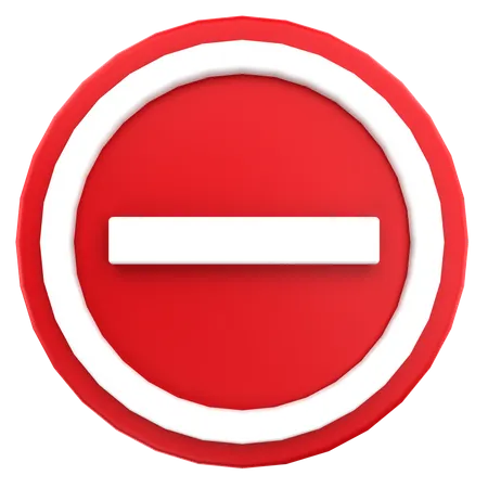 Stop Sign  3D Icon