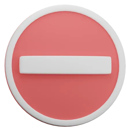 Stop Sign  3D Icon