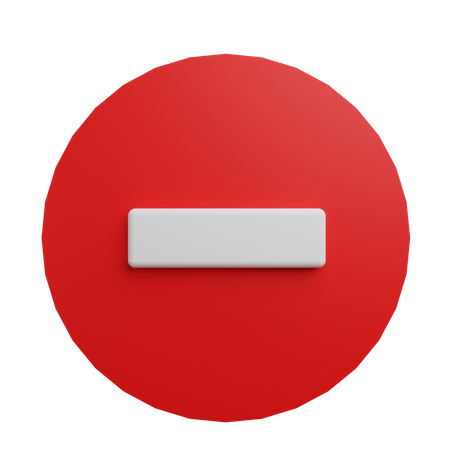 Stop Sign  3D Icon