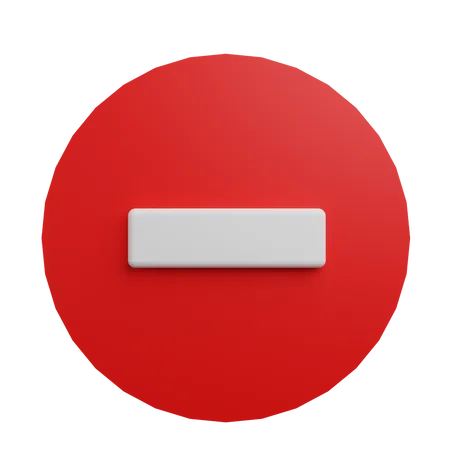 Stop Sign  3D Icon