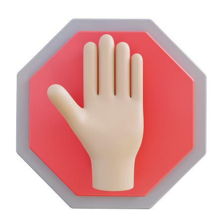 Stop Sign  3D Icon