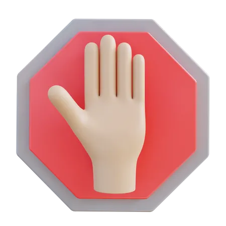 Stop Sign  3D Icon