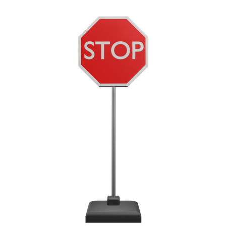 Stop Sign  3D Icon