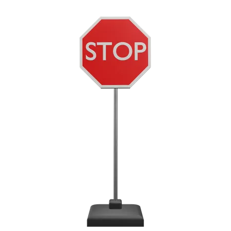 Stop Sign  3D Icon