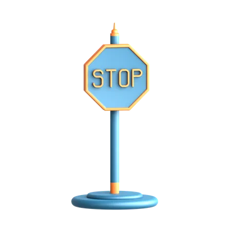 Stop Sign  3D Icon