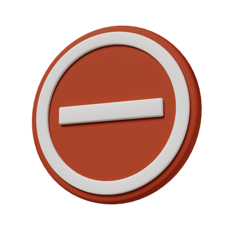 Stop Sign  3D Icon