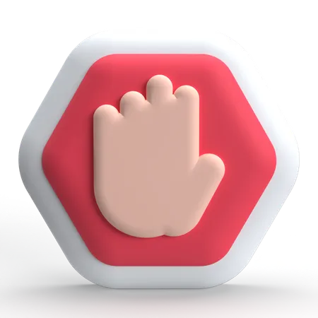 Stop Sign  3D Icon