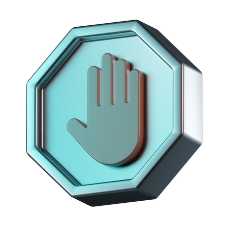 Stop Sign  3D Icon