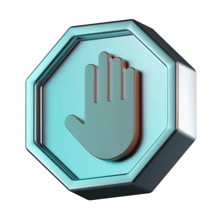 Stop Sign  3D Icon