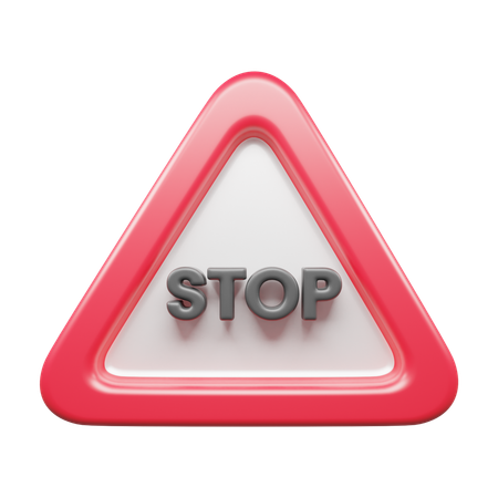 Stop Sign  3D Icon