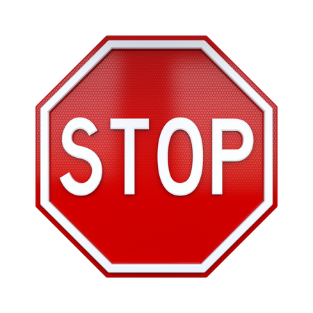 Stop Sign  3D Icon