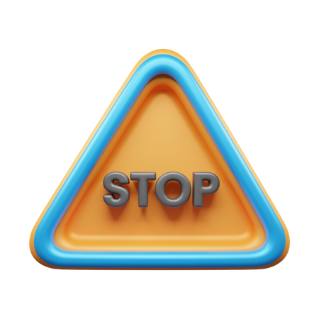 Stop Sign  3D Icon