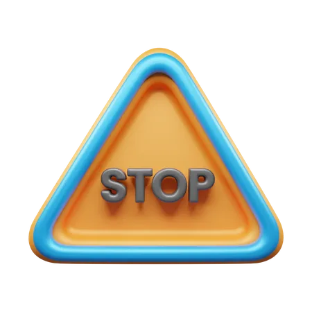 Stop Sign  3D Icon